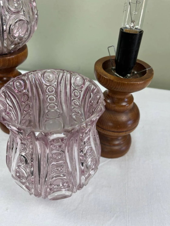 Art Deco Nachttischlampen – Crystal, Wood (photo 14 of 15)