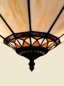 Tiffany-style stained glass ceiling lamp | Ø 41 cm | New condition | Art Deco look