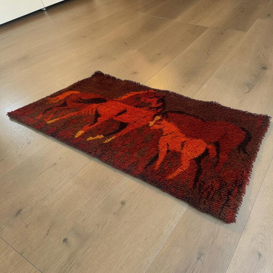 Image 1 of RYA rug and wall hanging from the 70s with horses