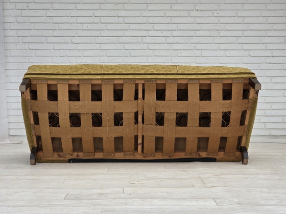 Image 1 of Sofá danés de tres plazas, años 60, en su estado original, tapizado en lana y algodón.