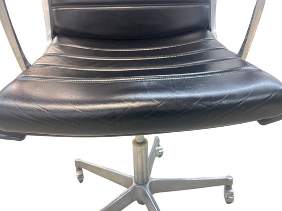 Image 1 of Sedia girevole da ufficio spaziale di metà secolo di Drabert Stahlmöbel Minden, modello Confer.