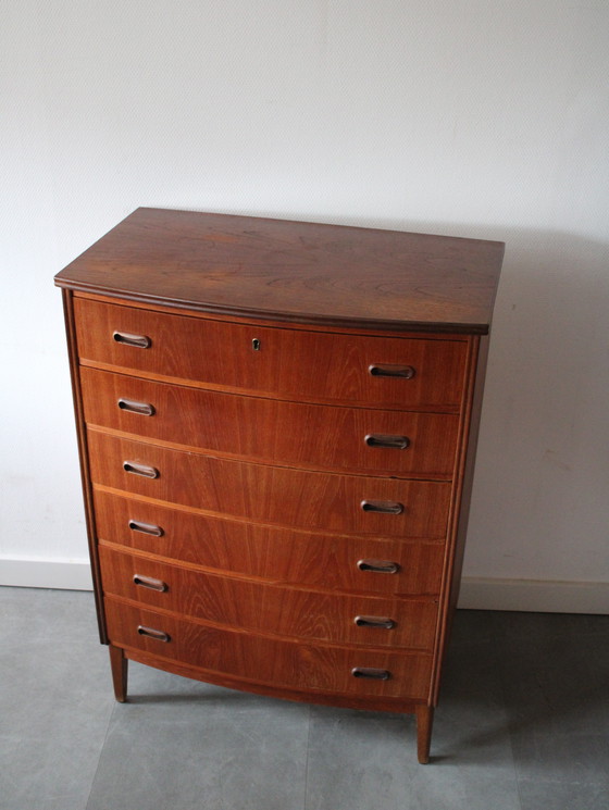 Image 1 of Vintage Danish chest of drawers in teak