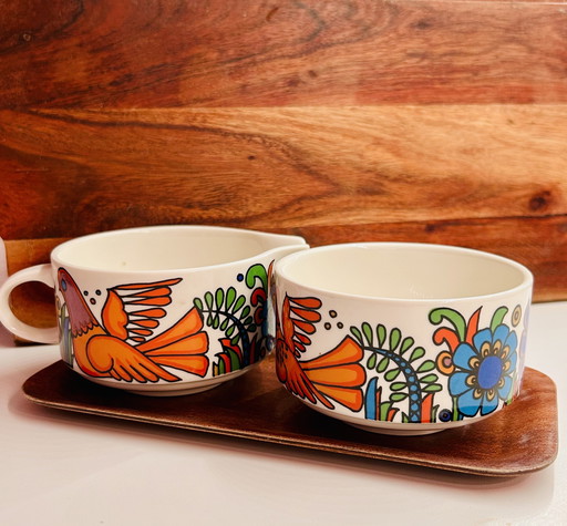 Creamer and Acapulco Cup Villeroy & Boch Vintage