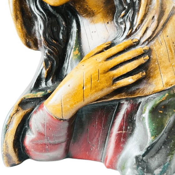 Escultura antigua de Mater Dolorosa, estatua de la Virgen María de la década de 1930. – Objetos decorativos (photo 3 of 9)
