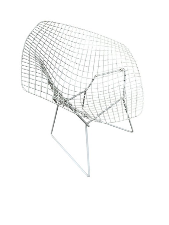 Image 1 of Setje van 2 Diamond stoelen van Harry Bertoia voor Knoll
