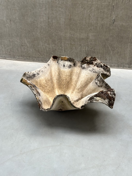 Willy Guhl Macetero grande 'Pañuelo' de Eternit – plantenbak, Other, Vintage