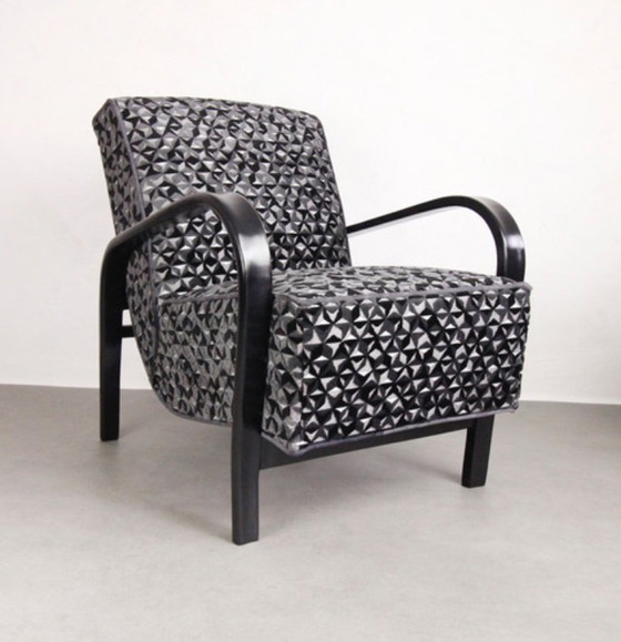 Image 1 of 2xArt Deco Armchairs No.139 "Night sky" 