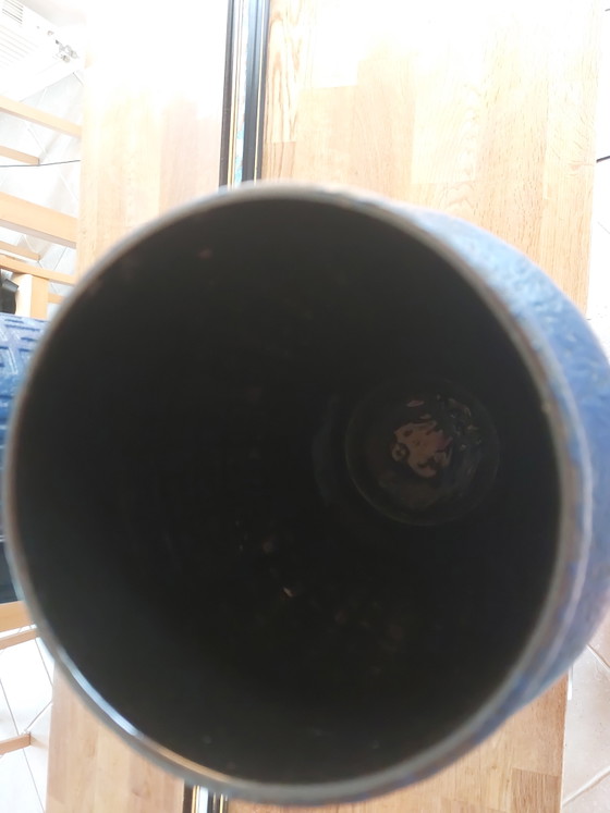 Image 1 of Scheurich floor vase XXL Mid century fat lava era design "Inka" 226-50 WGP