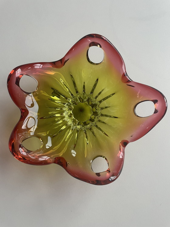 Image 1 of Serviteurs en verre de Bohêmechaal Tsjechië fabriqués à la main