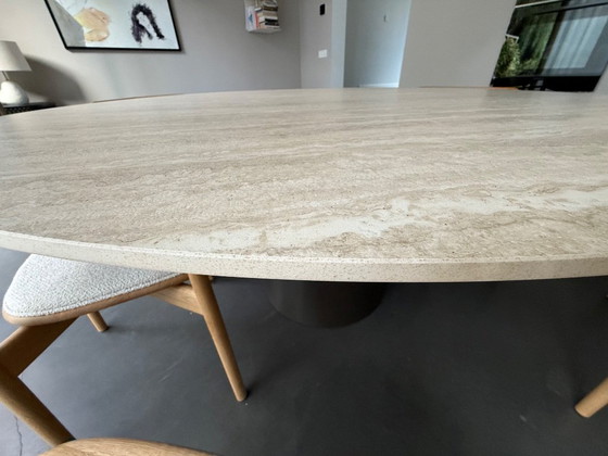 Eettafel Table Du Sud - Keramiek, Travertino - 158 cm – Ceramic, Metal (photo 3 of 6)
