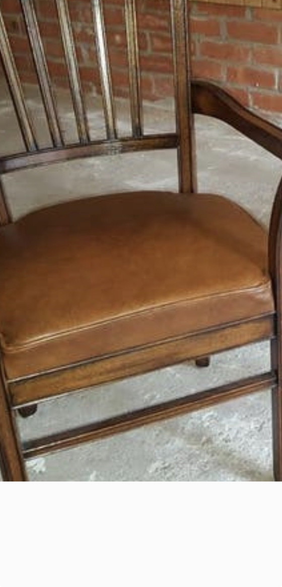Image 1 of 6 RAC Esszimmerstühle aus Leder