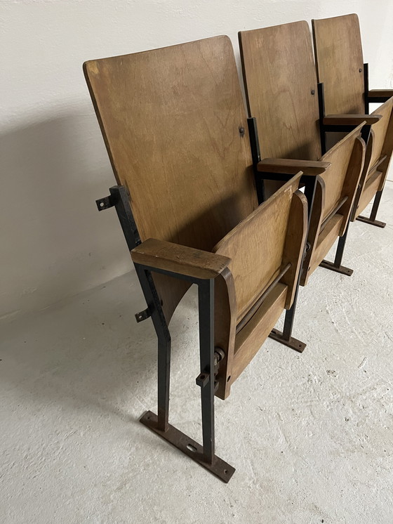 Image 1 of Sedie da teatro sedie da cinema vintage Artdeco antiche