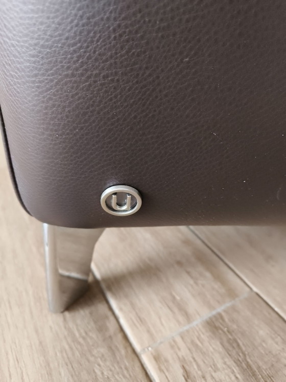 Natuzzi Sofa – Leder, Metall (photo 8 of 11)