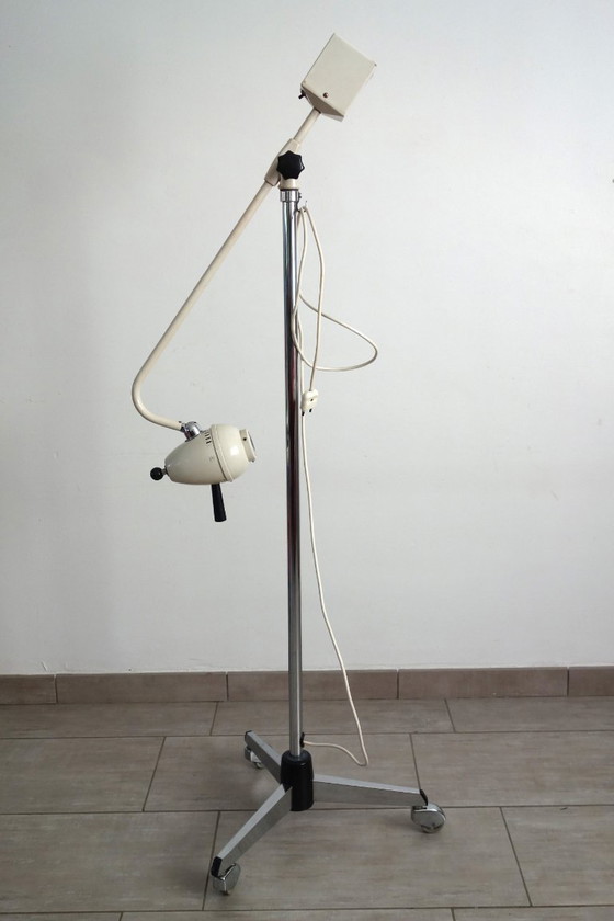 Lampada da terra da dentista vintage, Germania anni '60, Soux, Lampade da terra, Metallo, Plastica, Crema (foto 6 di 15)