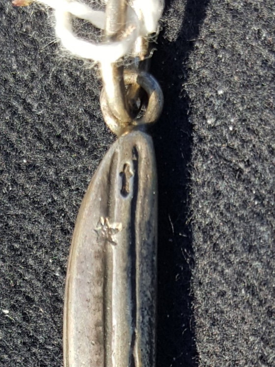 Image 1 of Jewelry: sculptural abstract pendant, silver, 1960s