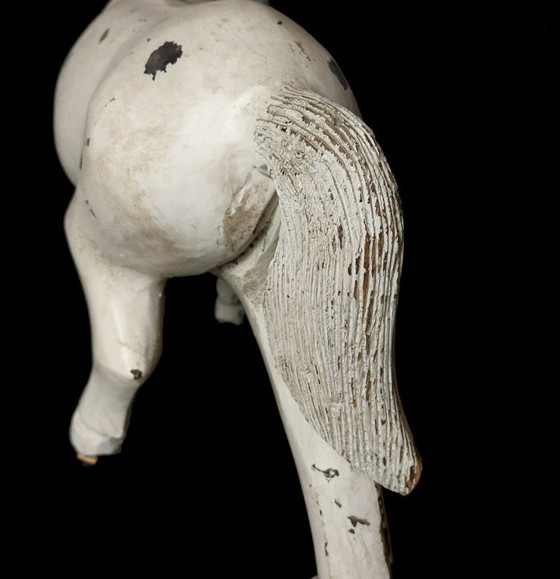 Image 1 of Cavallo in legno intagliato – Arte popolare – Francia/Svizzera, circa 1880