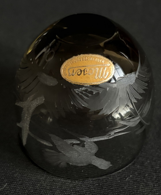 Ensemble de 5 verres à shot Moser Karlsbad « Culbuto » – Rowland Ward « Oiseaux sauvages » (photo 3 of 15)