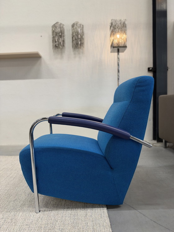 Leolux Scylla Hoog Sillón Tela azul – Sillones, Lana (photo 3 of 7)