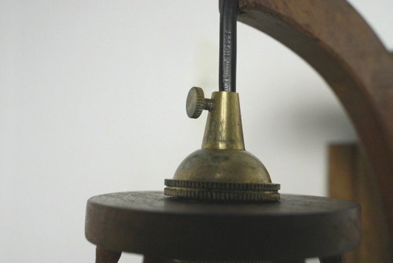 Image 1 of Set van twee Spaanse wandlampen, vintage houten lantaarnlampen, mediterrane verlichting in art-deco-stijl.