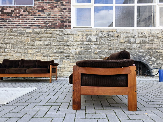 Image 1 of Niels Eilersen jaren 60 bankenset, mid-century jaren 70 zitgroep, suite, bankstel, fauteuils, banken