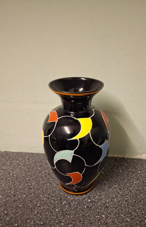 Deutsche Vase aus Hyalitglas