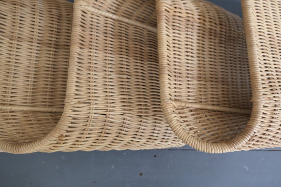 Image 1 of Revistero de pared de ratán Ikea "Tiby" Karl Malmvall