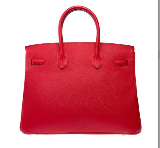 Image 1 of Borsa HERMES Birkin 35 in cuoio rosso - 103312