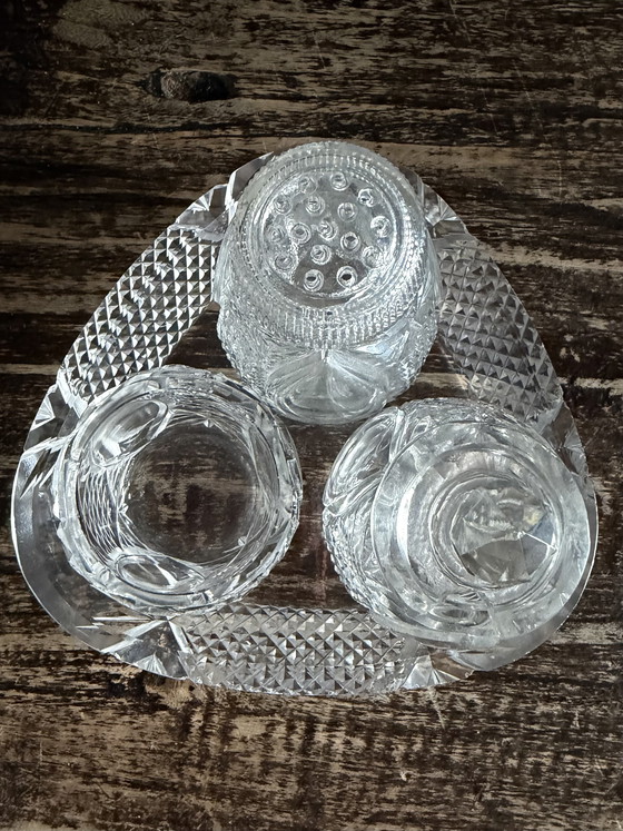 Image 1 of Antiek kristallen tafelset 