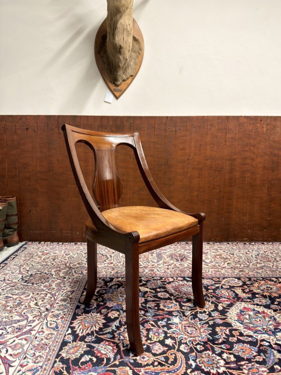 Scrivania inglese classica con sedia da ufficio – Scrivanie, Leather, Wood (photo 17 of 22)