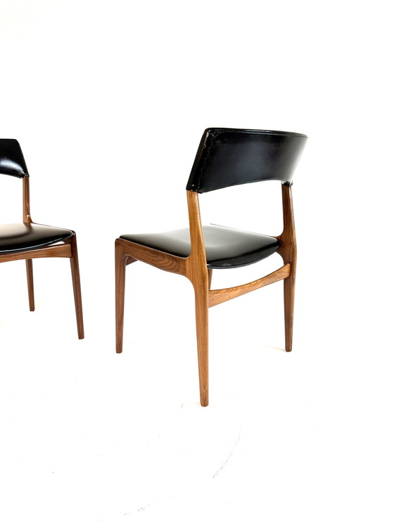 Image 1 of Set van 6 vintage mix & match eetkamerstoelen ‘60