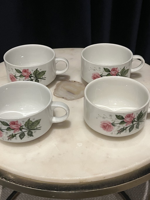Set di 4 tazze e piattini Villeroy & Boch Septfontaines