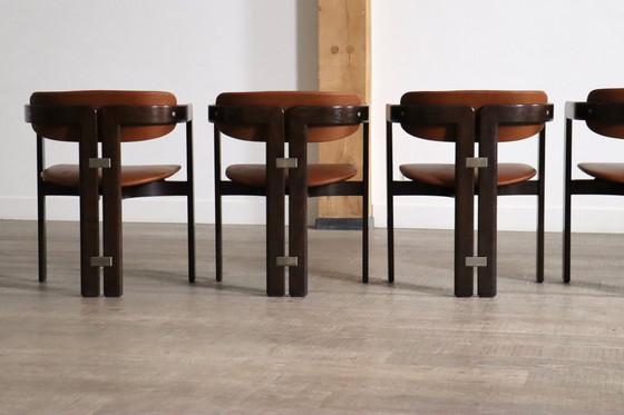 Image 1 of Chaises Pamplona d'Augusto Savini pour Pozzi, Italie, années 1960, ensemble de 8