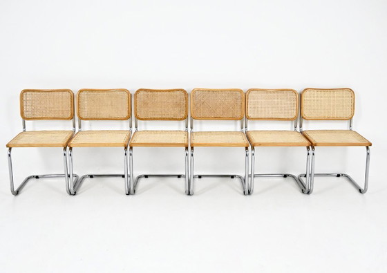 Image 1 of Dining Chairs Style B32 by Marcel Breuer, Set of 6