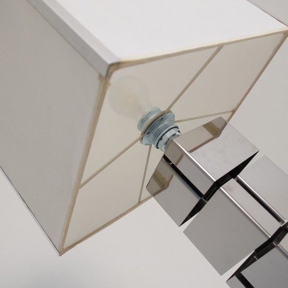 Image 1 of Curtis Jere Chrome Tafellamp – Kubistisch Vintage Design