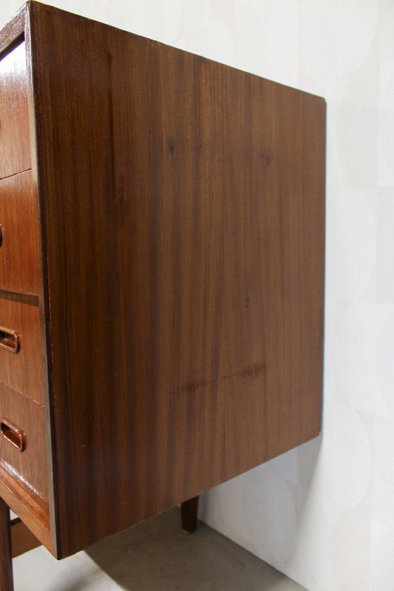 Image 1 of Credenza bassa in teak con mobile TV vintage danese
