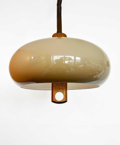 Lampe à suspension vintage Temde Leuchten modèle 335 Space Age