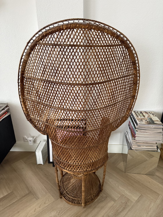 Image 1 of Sedia vintage a forma di pavone