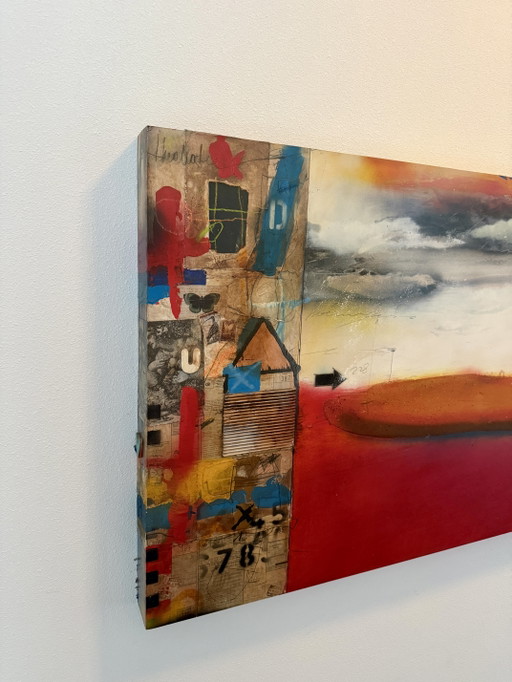 Panel painting by Theo Koster