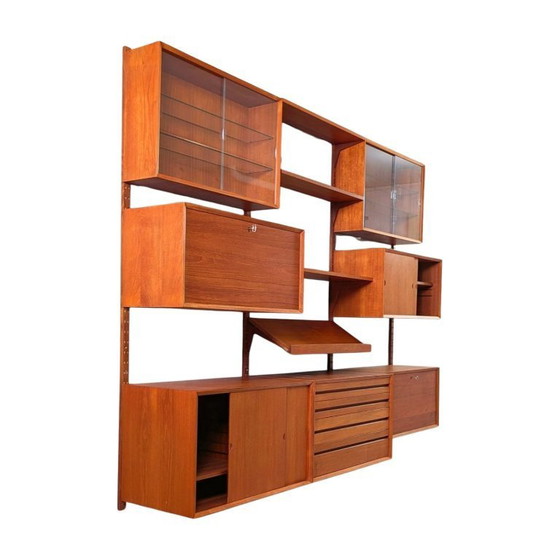 Image 1 of Poul Cadovius Midcentury Bibliothèque- Étagère murale Systèmes royaux Cado