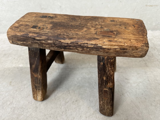 Image 1 of Old stool - wabi sabi