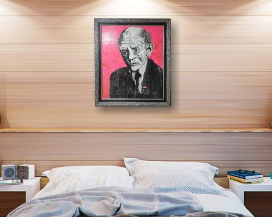 Image 1 of Portrait Karl Valentin Kunst Gemälde Pop Art