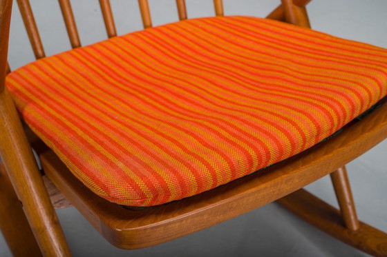 Image 1 of Chaise à bascule No. 182 en teck par Frank Reenskaug pour Bramin, années 1960