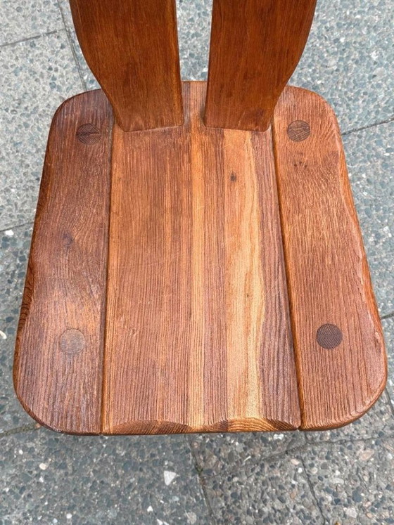 1/6 De Puydt Kunstmeubelen Chair Solid Oak 70s, Dining chairs, Wood, Brown (photo 4 of 7)
