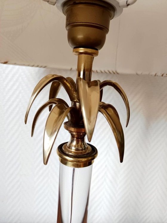 Image 1 of Lampada in plexiglass a forma di palma nello stile della Maison Charles