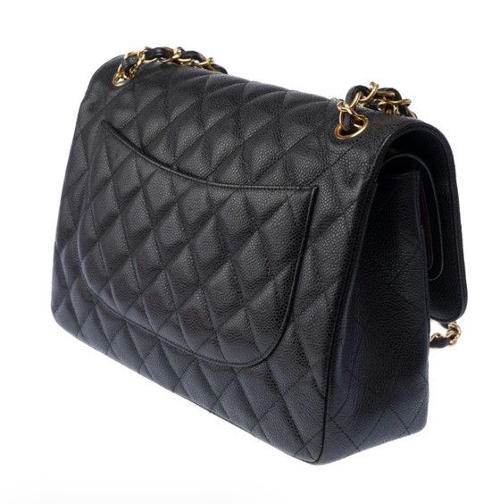 Image 1 of Sac CHANEL Timeless/Classique en Cuir Noir - 103396