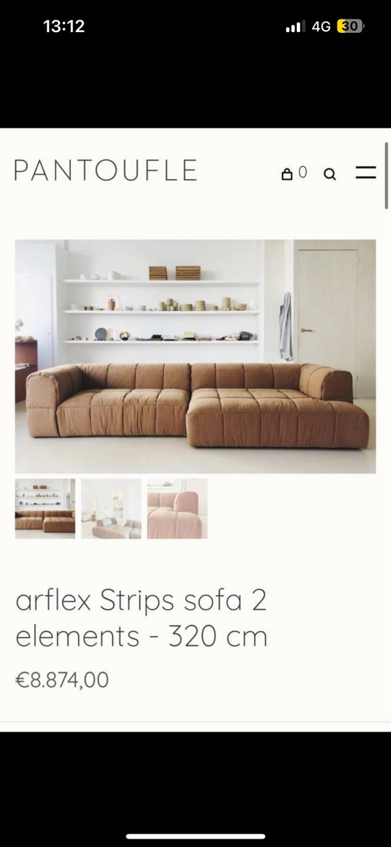 Arflex Strips Sofa 2 Elemente - 320 cm Breite – Modulare Sofas, Polyester, Cotton (photo 10 of 12)