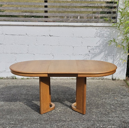 Danish extendable Dining Table-Postmodern Dining Table - 80s