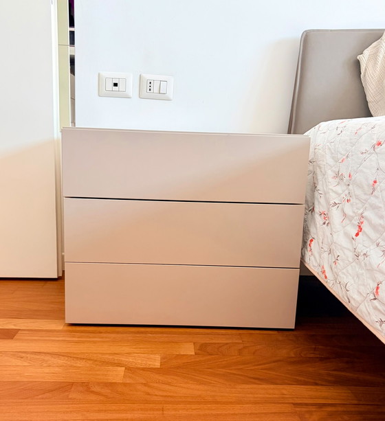 Comodino Novamobili Easy System Laccato Beige – Accessori per camera da letto, Wood (photo 9 of 9)