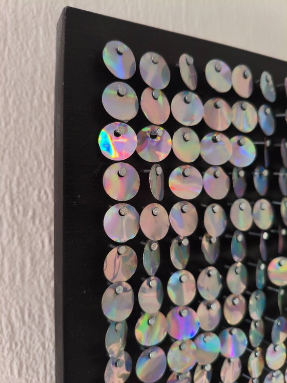 Image 1 of Mosaik aus Aluminiumdosen mit holografischem Effekt