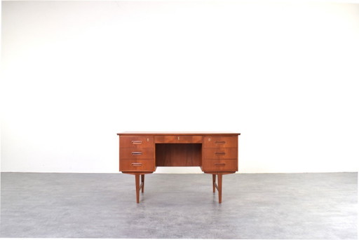 Bureau de direction danois moderne en teck, style Mid-Century Modern, années 1960